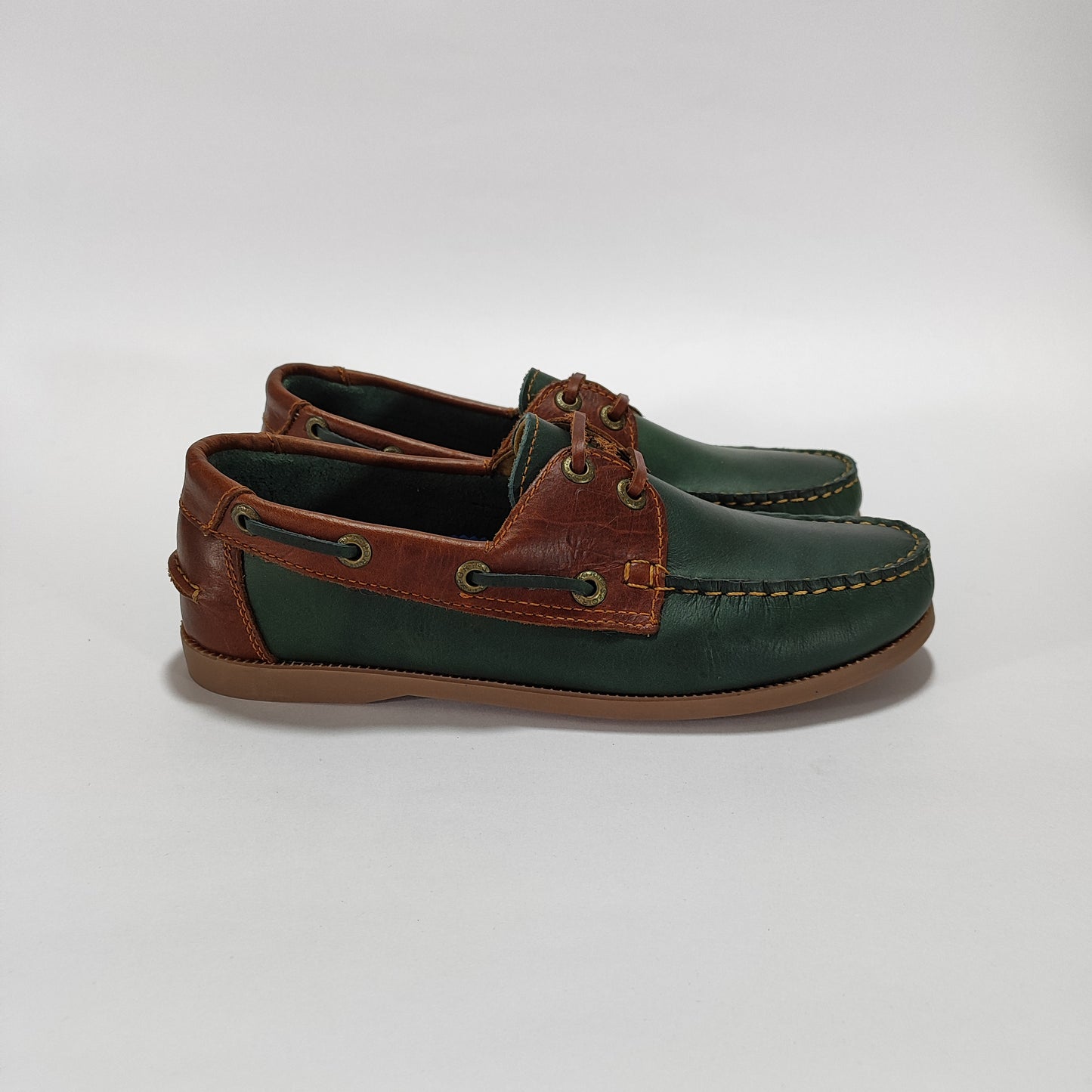 apache 222 verde x coñac cuero Carazzi23