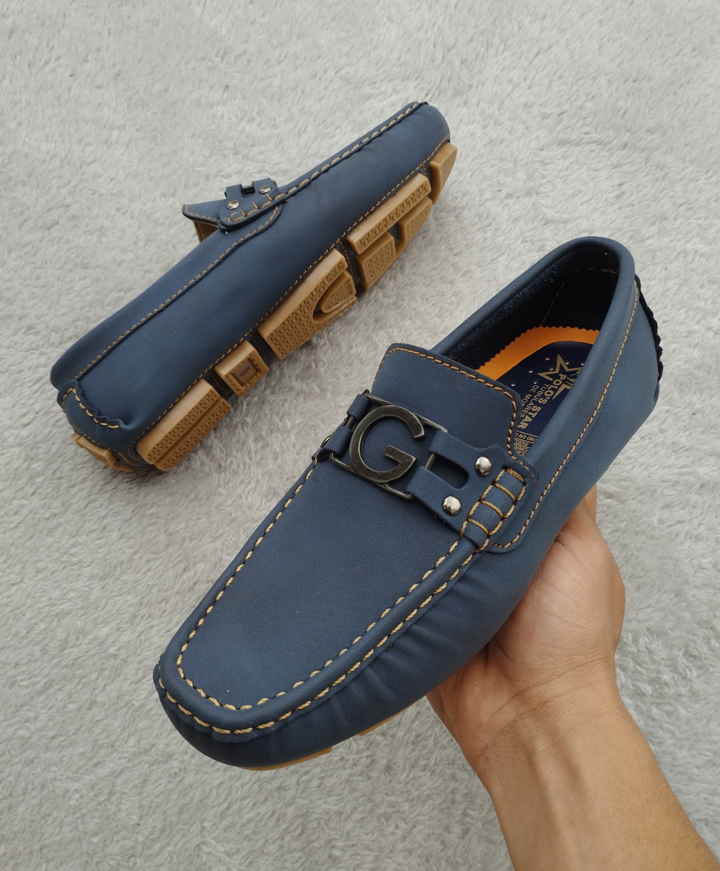 Mocasín 209G Azul