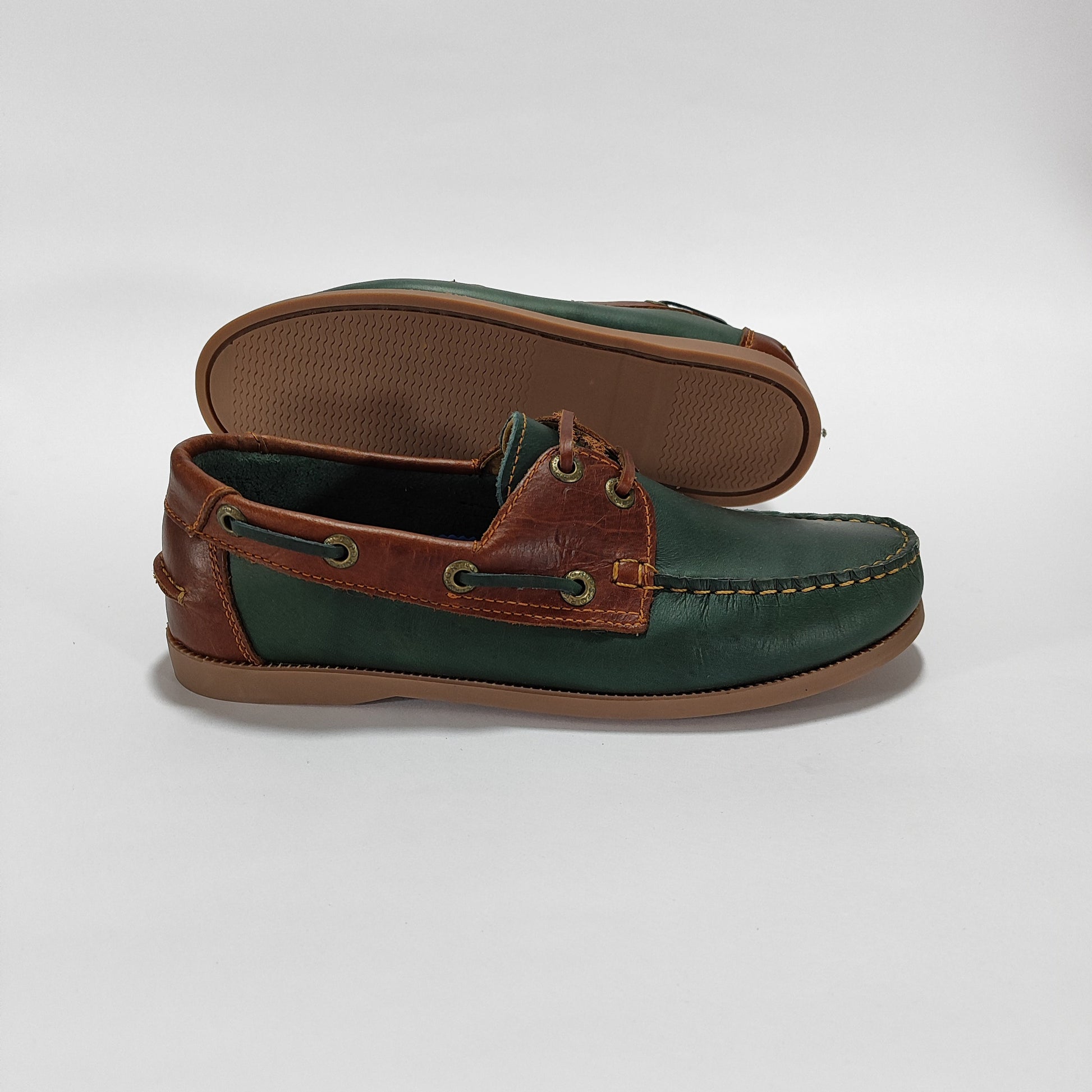 apache 222 verde x coñac cuero Carazzi23