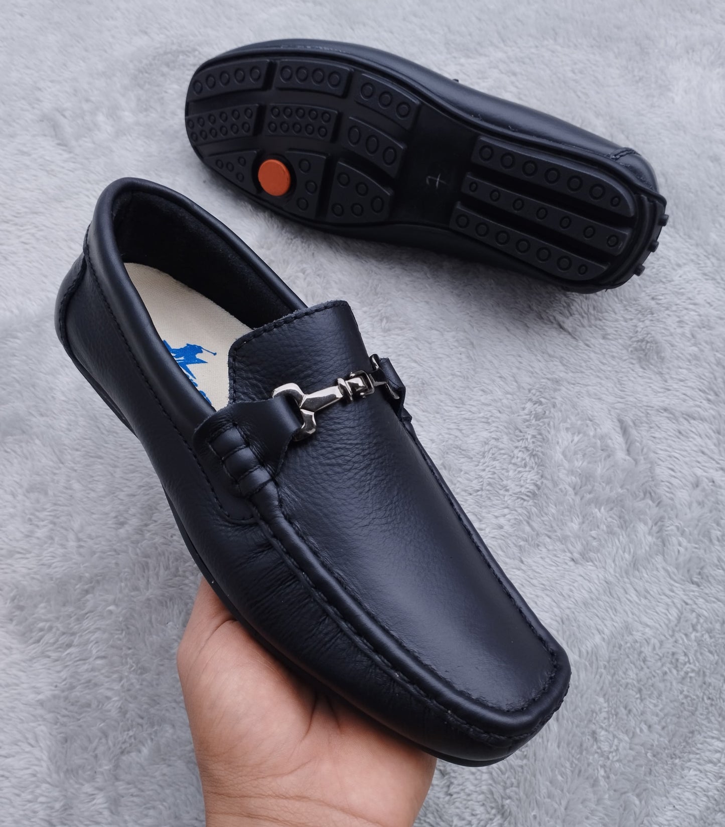 Mocasín 209-1 Negro Cuero