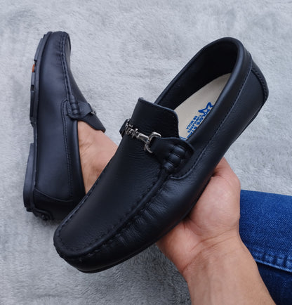 Mocasín 209-1 Negro Cuero