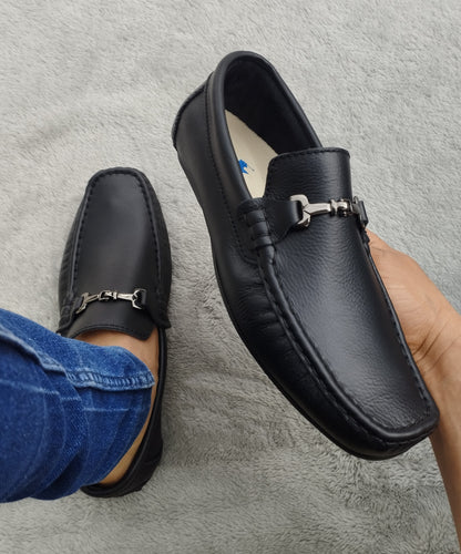 Mocasín 209-1 Negro Cuero