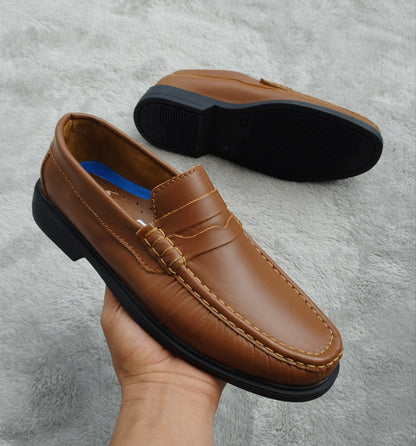 Mocasín Clásico Miel Cuero