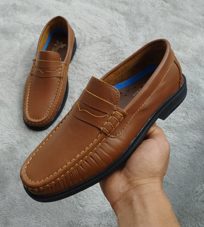 Mocasín Clásico Miel Cuero