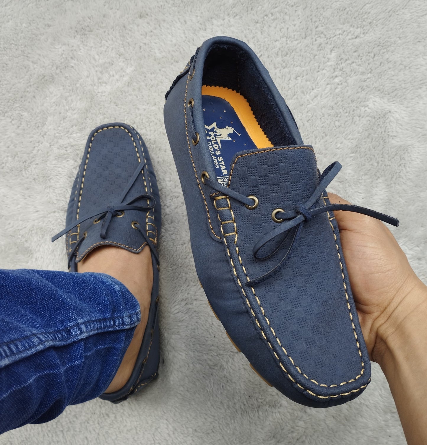 Mocasín 208 Azul rep