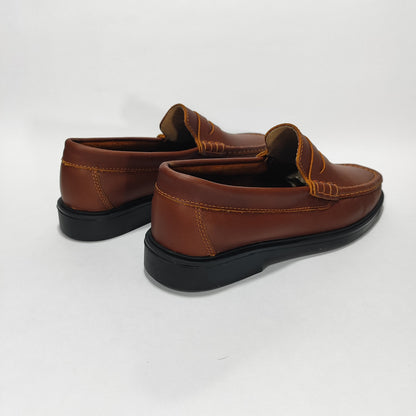 mocasin clasico coñac cuero Carazzi23